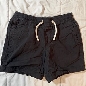 Hollister Black Jogger Shorts with White Drawstring